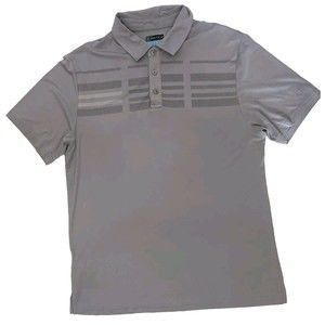 PGA Tour Men's Polo Shirt  Grey/Blue Short Sleeve Golf Apparel size XL